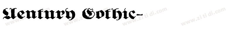 Uentury Gothic字体转换